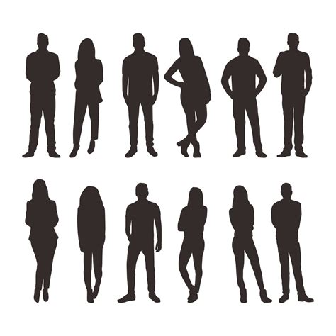 People Silhouette Vector Art Icons And Graphics For Free Download