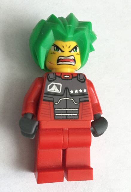 Lego Takeshi Exo Force Minifigure Fig Spiky Hair Green 7701 7709 7712