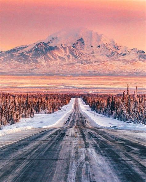 This Road In Alaska Mostbeautiful Alaska Travel Trip Travel