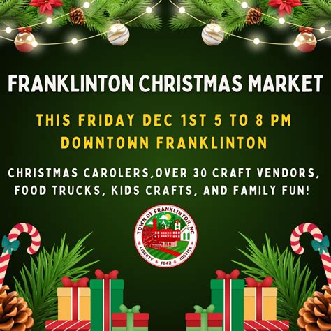The Franklinton Christmas Market Is Town Of Franklinton