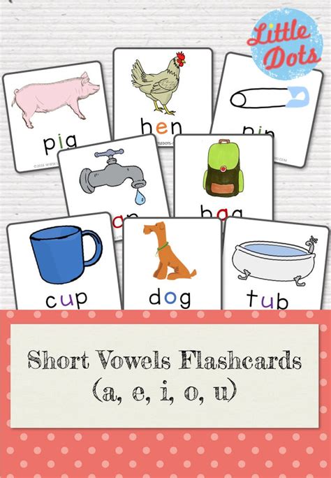 Free Short Vowels Flashcards And Posters Printable