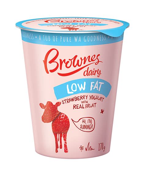Brownes Dairy Brownes Low Fat Strawberry Halal Certified