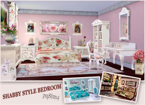 Sims 4 Ccs The Best Shabby Style Bedroom By Pqsim4