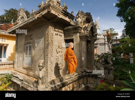 Housing For Buddhist Monks In Wat Kampheng Temple Battambang