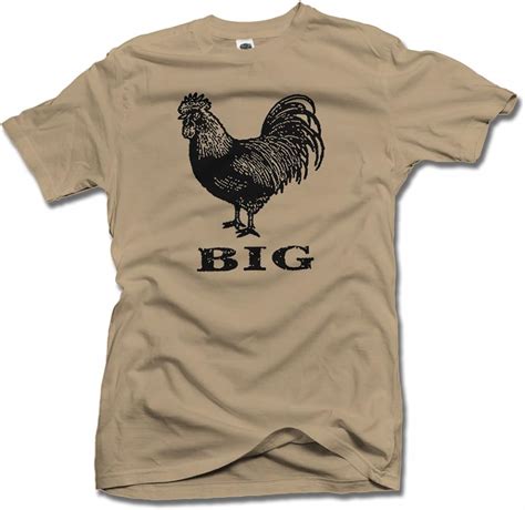 Big Cock T Shirt 4x Sand Men S Tee 6 1oz Clothing Shoes And Jewelry