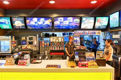 A little farther away from home, i have seen blimpie's and i think i remember a subway. Inside of McDonald's restaurant - Stock Editorial Photo ...