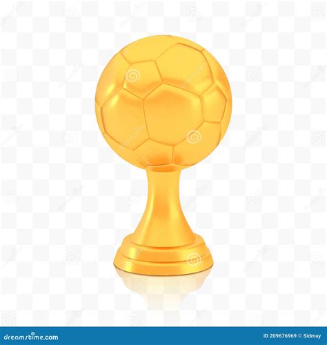 Winner Football Cup Award Golden Trophy Logo Isolated On White