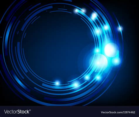 Blue Techno Background Royalty Free Vector Image