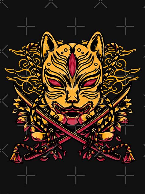 Kitsune The Japanese Nine Tailed Fox T Shirt For Sale By Noobies95