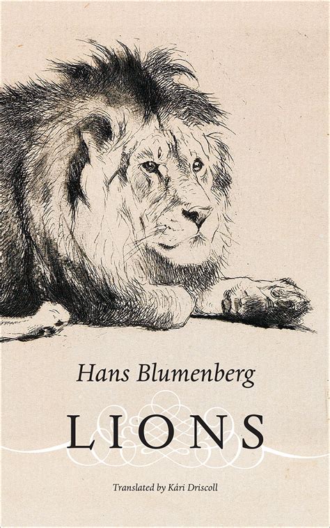 Hans Blumenberg Lions University Of Chicago Press 2018