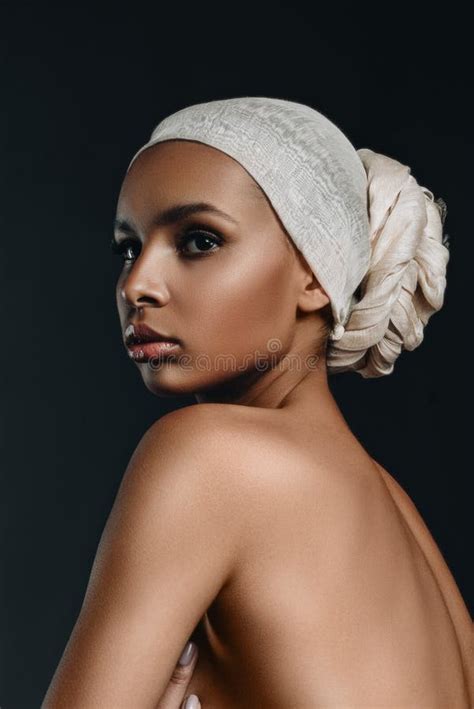 african american girl in turban stock image image of naked elegant 109811527