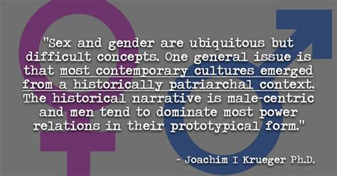 Sex And Gender Are Ubiquitous But Difficult Concepts One General
