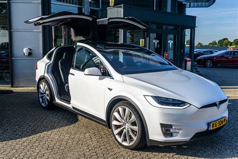 Tesla Model X P90d Allelectric Crossover Suv Stock Photo Download