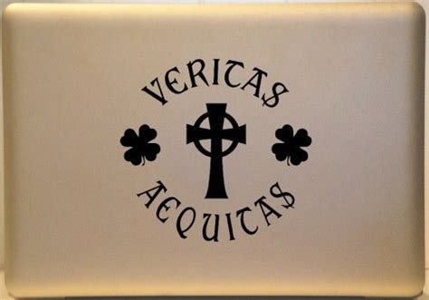 Boondock Saints Laptop Vinyl Decal Veritas Aequitas Truth And Justice