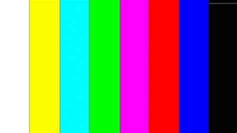 Pal Tv Test Color Bars Crash With Audio Stock Footage