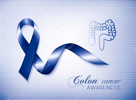 Colon Cancer Awareness Symbol Colon Cancer Awareness Ribbon Vector