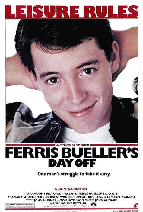 Ferris Buellers Day Off Girls Movie Night 80s Movie Posters