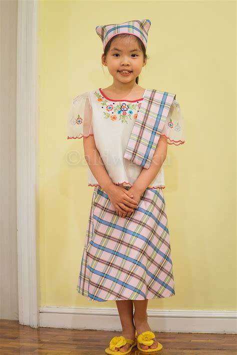 Traditional Filipiniana Dress For Kids