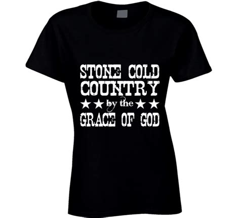 Stone Cold Country by the Grace of God Brantley Gilbert Country Music T Shirt | Country music ...