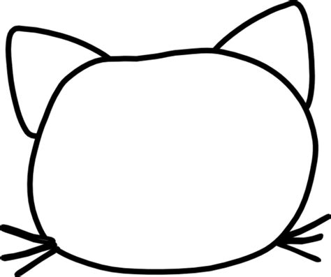 Cartoon Cat Face Outline Images Image Of Cat