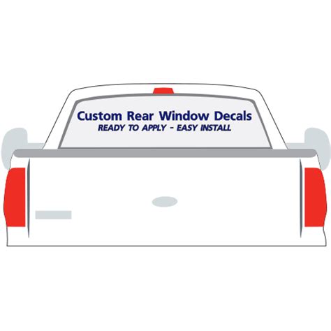 Custom Rear Window Decals 4 X 48 Custom Prespaced Stickers Vl0403