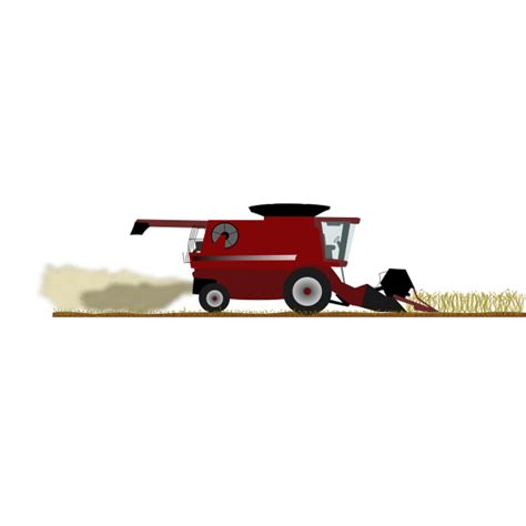 Combine Harvester Clipart Black And White Hen