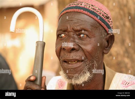 A Blind African Man Ghana West Africa Stock Photo Alamy