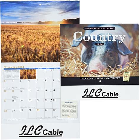 The Old Farmers Almanac Calendar Country Stapled 24