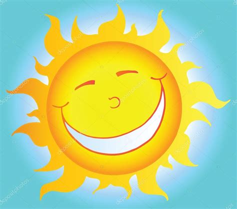 Smiling Sun Cartoon Character — Stock Photo © Hittoon 12492810