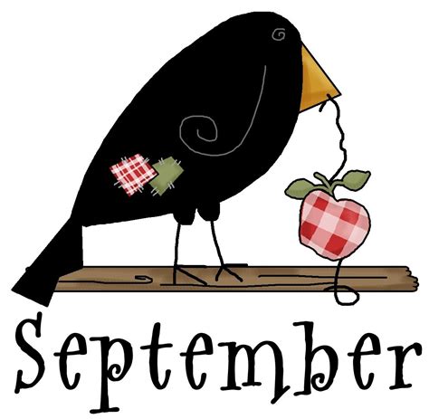 September Clip Art Free Printable Best Calendar Example