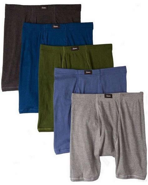 Hanes 769cp5 Classics Mens Dyed Boxer Briefs Pack Of 5