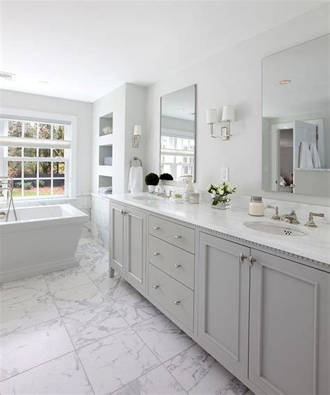 The vivid lights installed in this area helps a lot in making this spacious enough to provide comfort to the homeowners. Vanity (dentil mould) | White bathroom designs, White ...