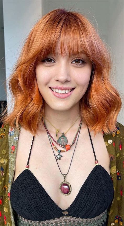 30 Stylish Shoulder Length Haircuts To Try Now Gold Copper Long Bob