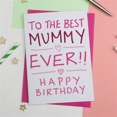 Birthday Card For Best Mum Or Mummy Ever A Is For Alphabet