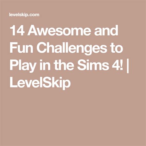 The Sims 4 Challenges 10 Best Fun Challenges To Play In 52 Spice Up