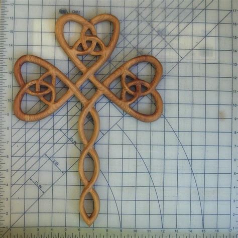 Irish Christian Trinity Heart Shamrock Cross Celtic Three Leaf Etsy