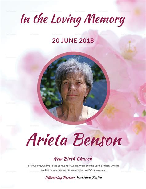 Funeral Poster Templates