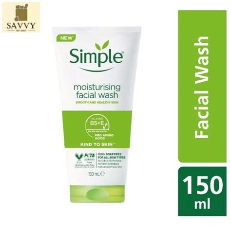 Simple Moisturising Facial Wash 150ml Lazada