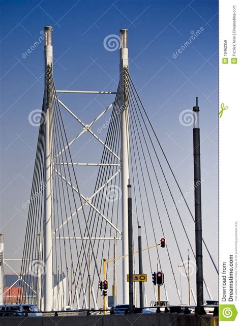 Nelson Mandela Bridge Suspension Bridge Stock Photo Image Of