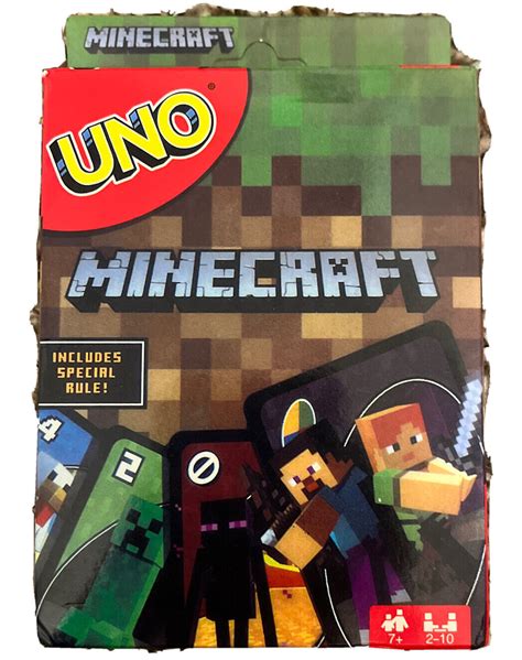 Mattel Games Uno Minecraft Card Game 887961606782 Ebay