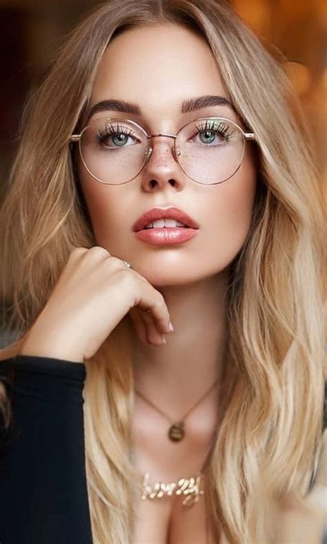 Blonde With Glasses Rose Gold Glasses Gold Rimmed Glasses Girls With Glasses Clear Glasses