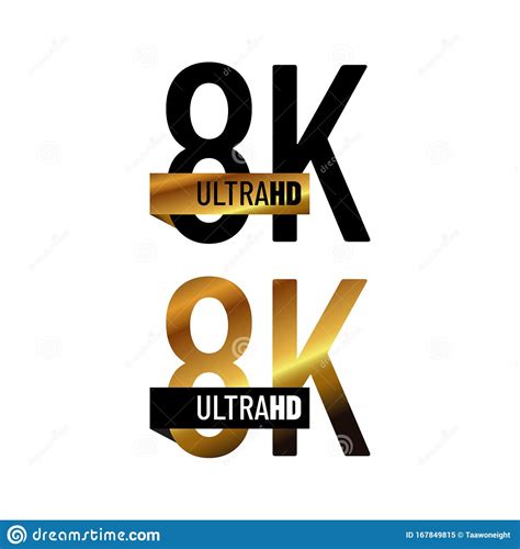 8k Ultra Hd Logo Symbol 8k Uhd Sign Mark Ultra High Definition