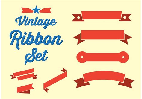 Vintage Ribbon Set 83519 Vector Art At Vecteezy