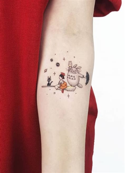 The whole sleeve is colored with vivid colors making it look so attractive a small tattoo with small regular arrow lines on the outer side of the forearm looks simply irresistible. 50 beautiful small and colorful tattoos 21 | Tattoos ...
