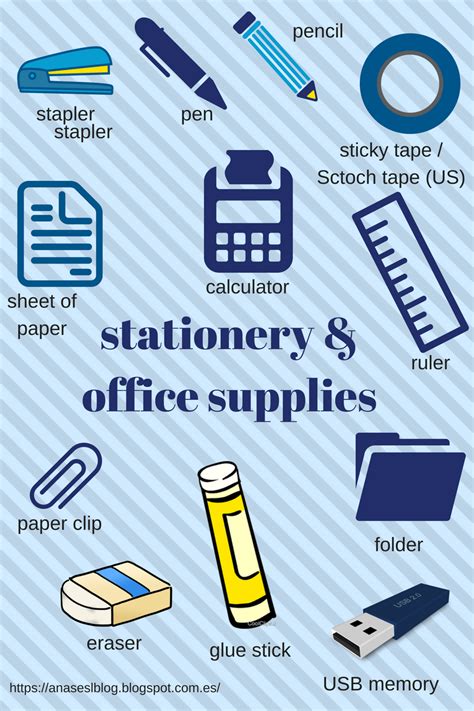 Anas Esl Blog Stationery And Office Supplies