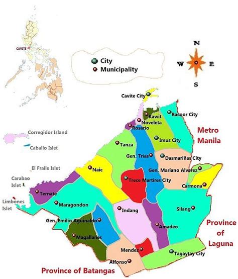 Detailed Map Of Cavite Cavite Detailed Map Cavite City