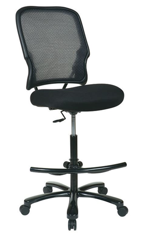 Office Star Big Mans Airgrid Back With Mesh Seat Drafting Chair No