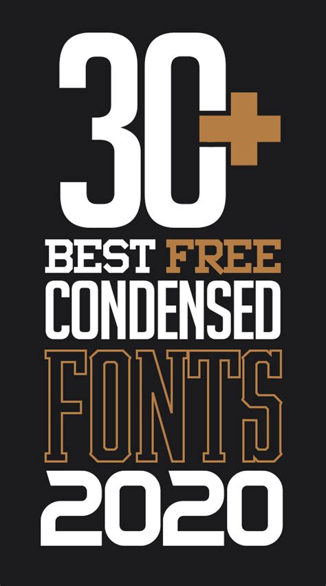 30 Best Free Condensed Fonts Of 2020 Fonts Graphic Design Junction