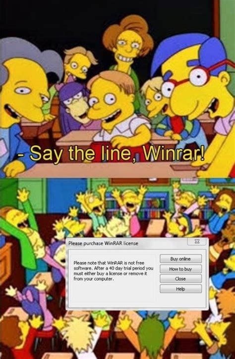Winrar Say The Line Bart Know Your Meme