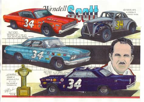Scott finished in the top ten in 147 of his 495 grand. WENDELL OLIVER SCOTT - In Memoriam | Nascar race cars ...